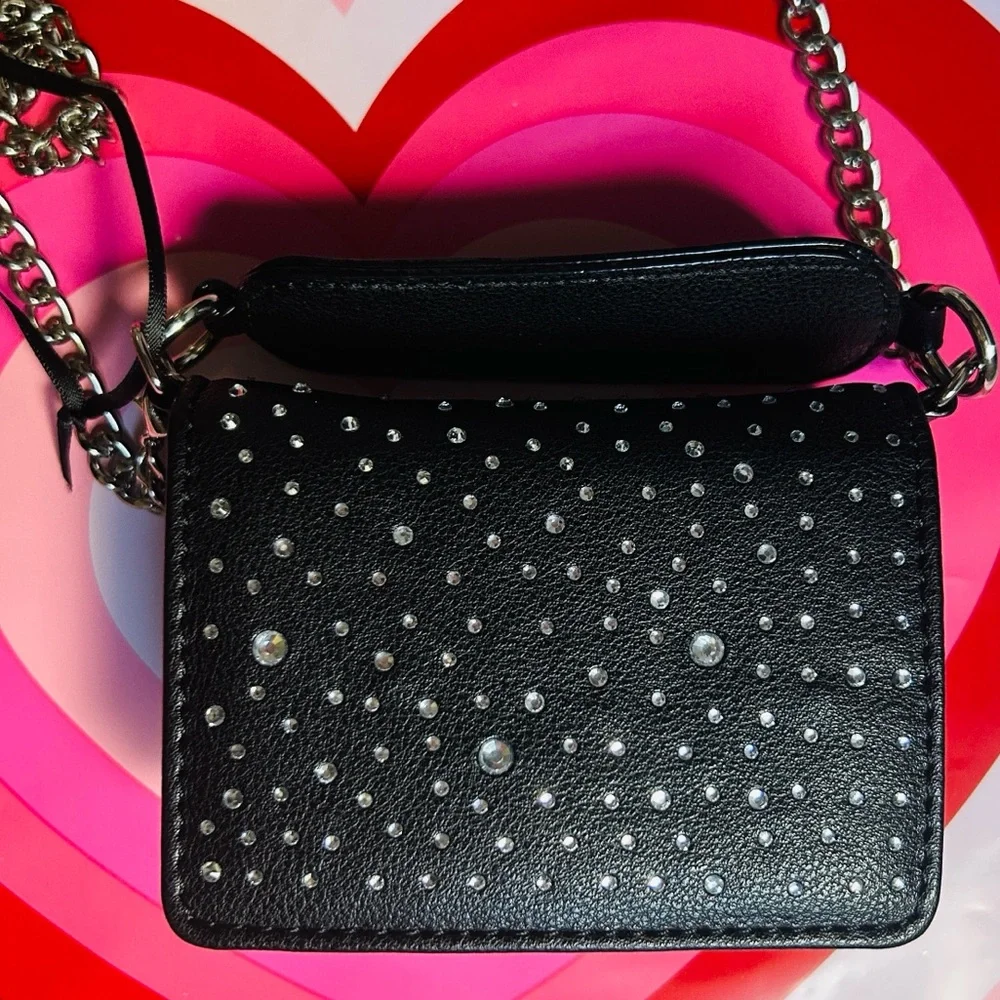 ✨ All That Glitters Mini Handbag On Chain Black Juicy Couture NWT